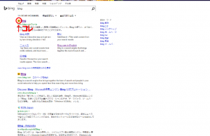 bingの検索結果