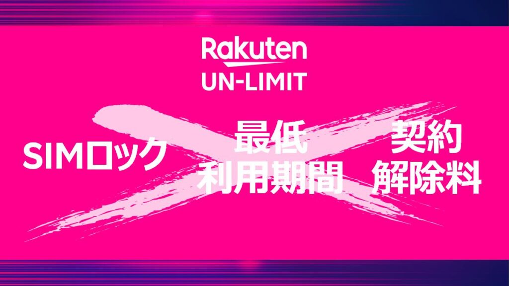 楽天モバイル公式サイトより引用